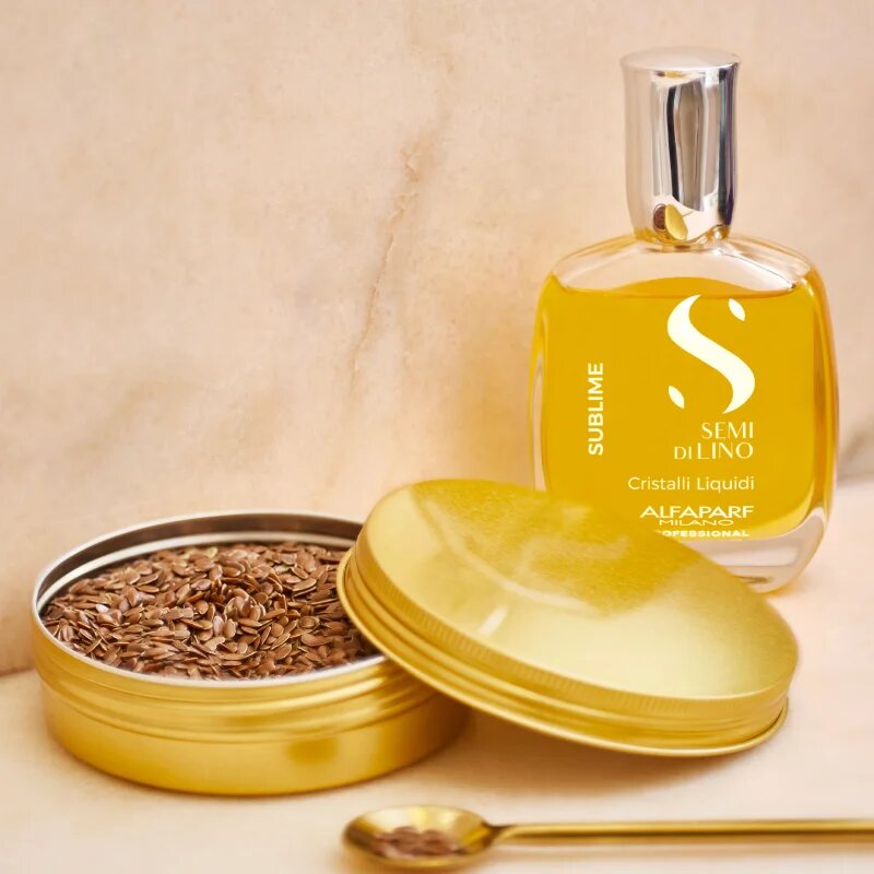 Alfaparf Milano Semi di Lino Sublime Cristalli ulei hidratant pentru un par stralucitor si catifelat 50 ml