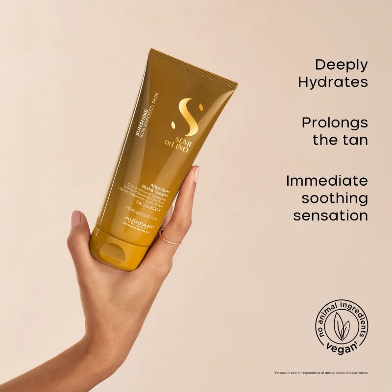 Alfaparf Milano Semi di Lino Sunshine After Sun Hydra Cream Crema hidratanta pentru fata si corp dupa expunerea la soare 200 ml