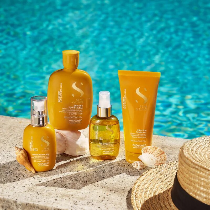 Alfaparf Milano Semi di Lino Sunshine sampon protector pentru par expus la soare 250 ml