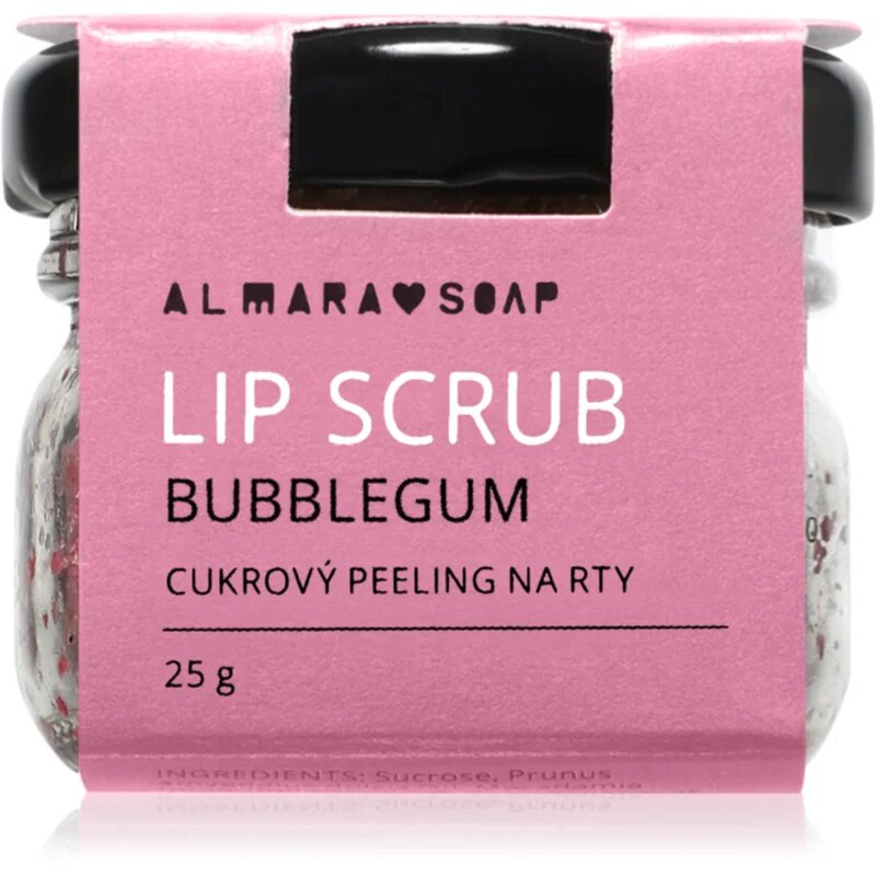 Almara Soap Lip Scrub exfoliant din zahar de buze Bubblegum 25 g