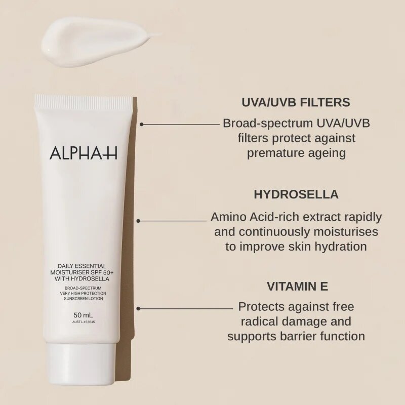 Alpha-H Daily Essential crema de zi hidratanta SPF 50+ 50 ml