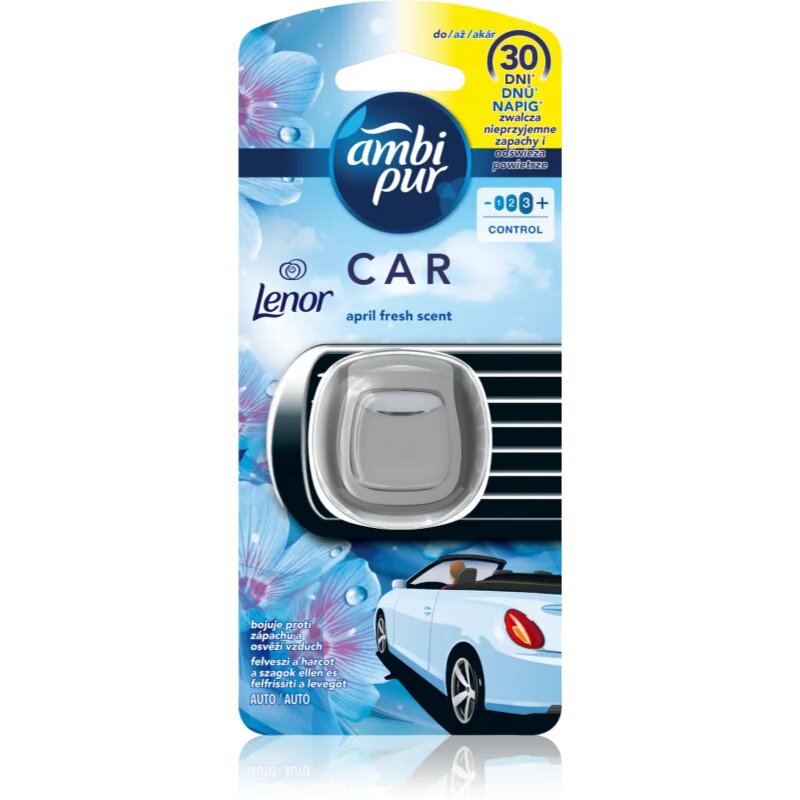 AmbiPur Lenor April Fresh odorizant de camera pentru mașină 2 ml