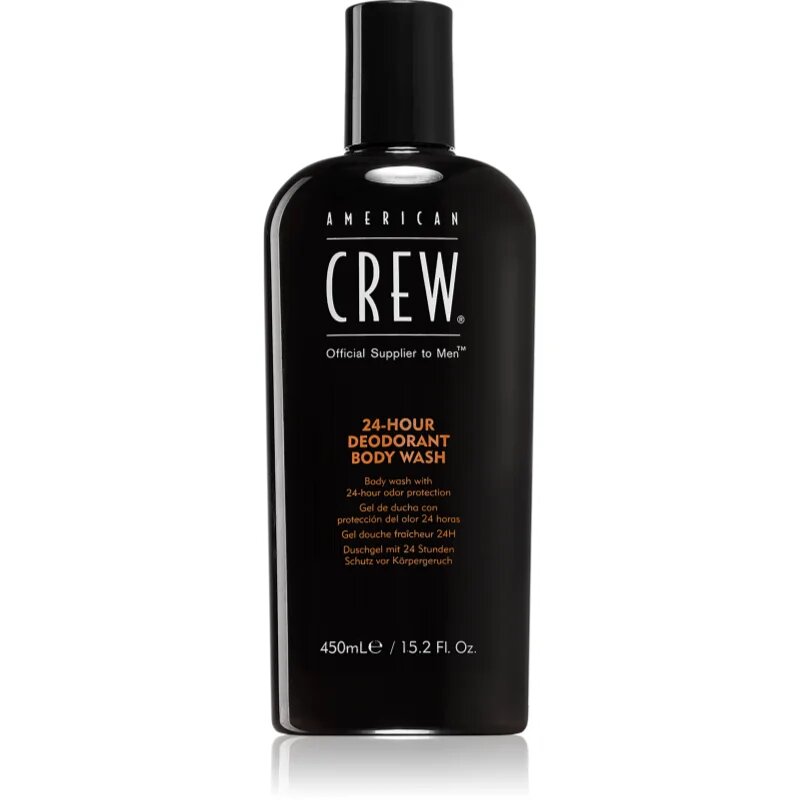 American Crew Body 24-Hour Deodorant Body Wash Gel de dus cu efect de deodorante 24 de ore 450 ml