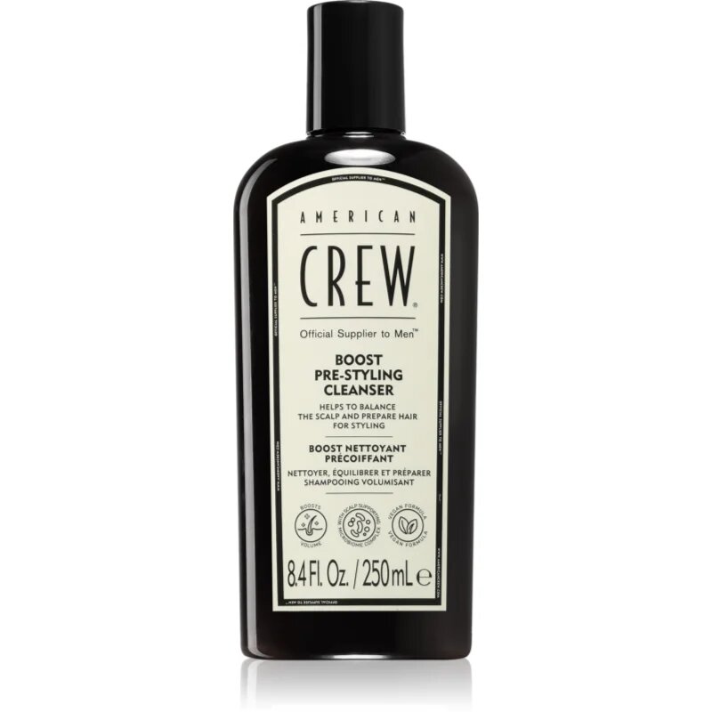 American Crew Boost Pre-styling Cleanser șampon pentru par fin pentru bărbați 250 ml