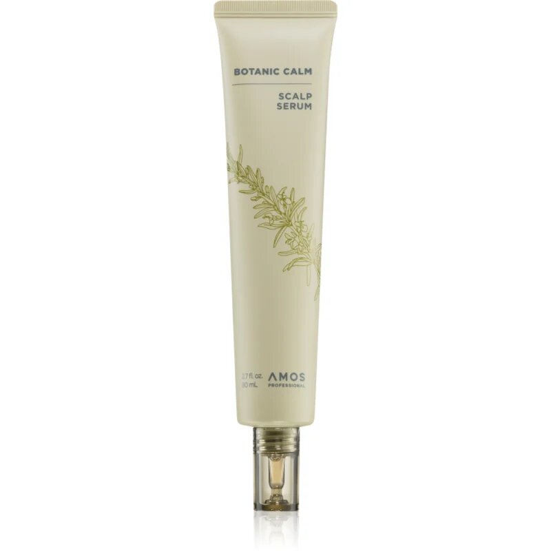 AMOS PROFESSIONAL Botanic Calm Scalp Serum ser de păr fortifiant și regenerator impotriva subtierii parului 80 ml