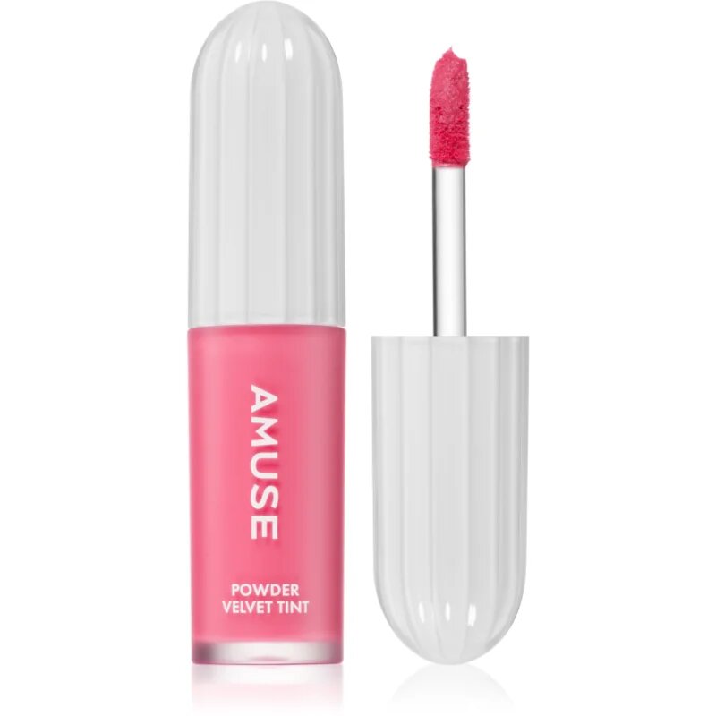 AMUSE Powder Velvet Tint Ruj de buze lichid de lunga durata cu efect matifiant culoare 06 Rose Cherry 3.3 g