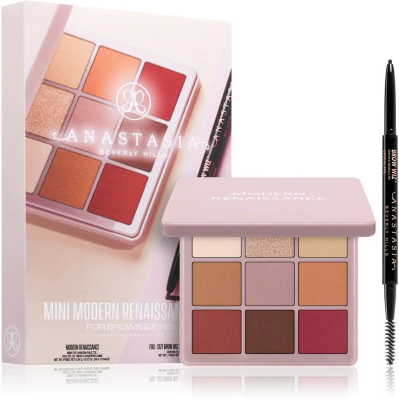 Anastasia Beverly Hills Mini Modern Renaissance Set set cadou pentru ochi și sprâncene culoare Dark Brown Pencil