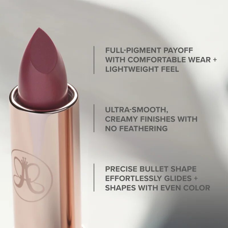 Anastasia Beverly Hills Satin Lipstick ruj satinat culoare Rose Brown 3 g
