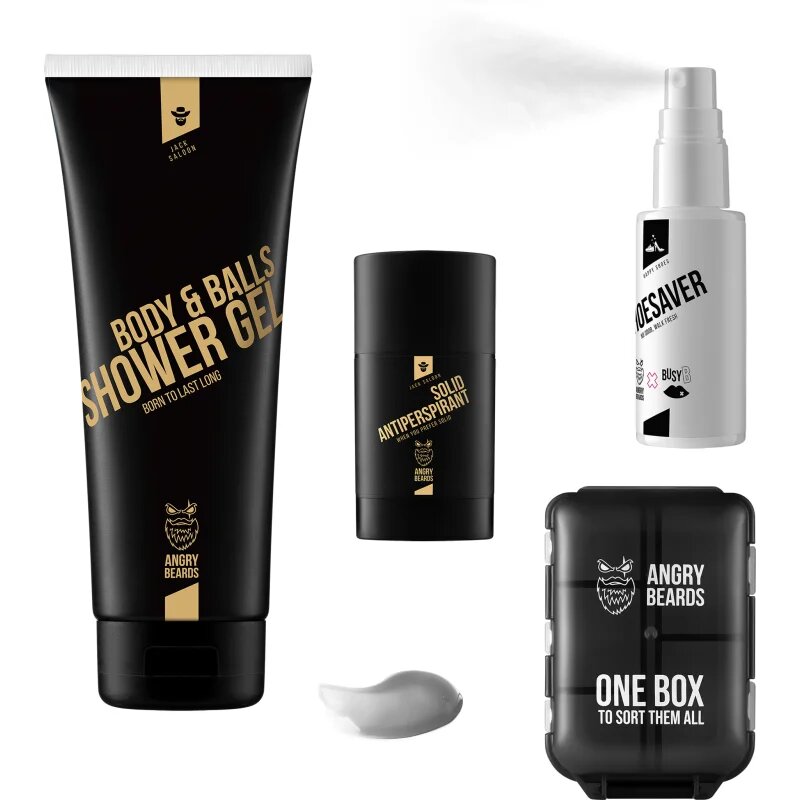 Angry Beards Jack Saloon Active Beast Set set pentru sportivi