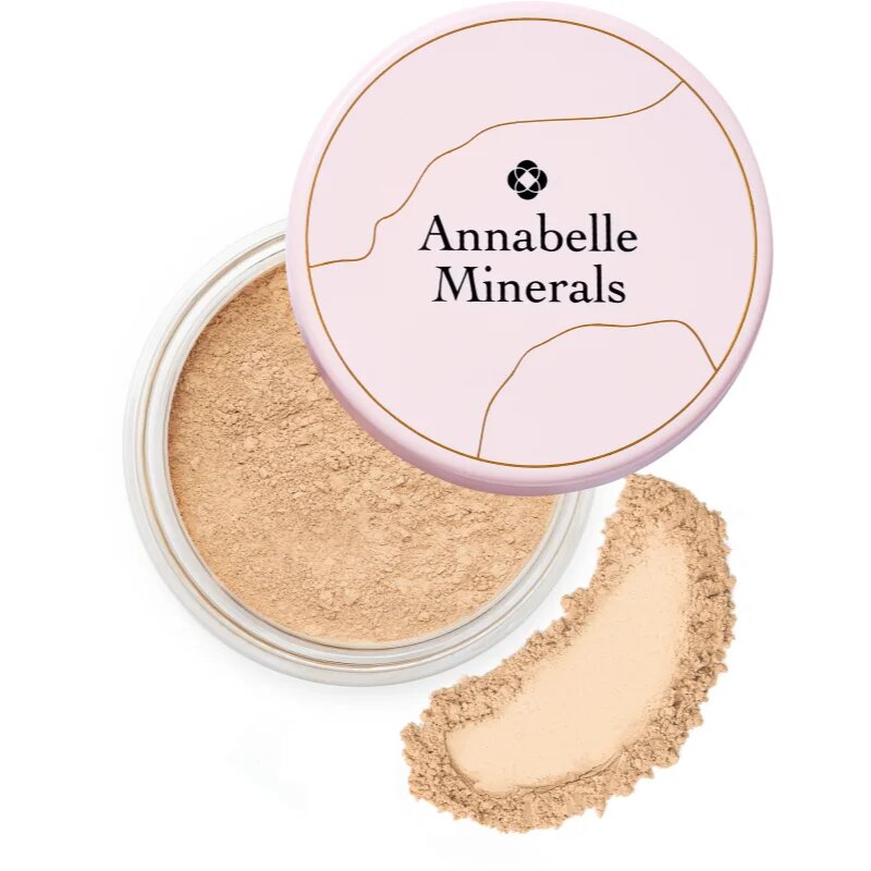 Annabelle Minerals Matte Mineral Foundation pudra pentru make up cu minerale pentru un aspect mat culoare Golden Sand 4 g