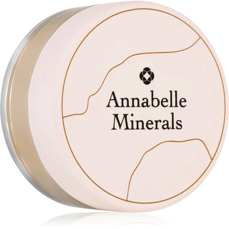 Annabelle Minerals Radiant Mineral Foundation pudra pentru make up cu minerale pentru o piele mai luminoasa culoare Golden Fair 4 g