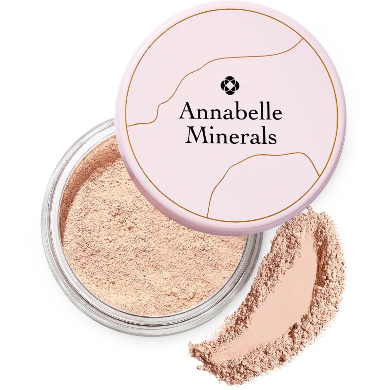Annabelle Minerals Radiant Mineral Foundation pudra pentru make up cu minerale pentru o piele mai luminoasa culoare Golden Fair 4 g