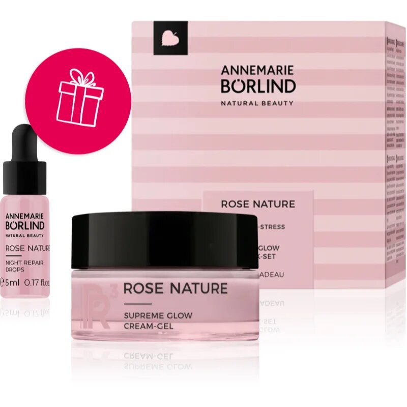 ANNEMARIE BÖRLIND Rose Nature Supreme Glow X-MAS Set set cadou pentru o piele perfecta