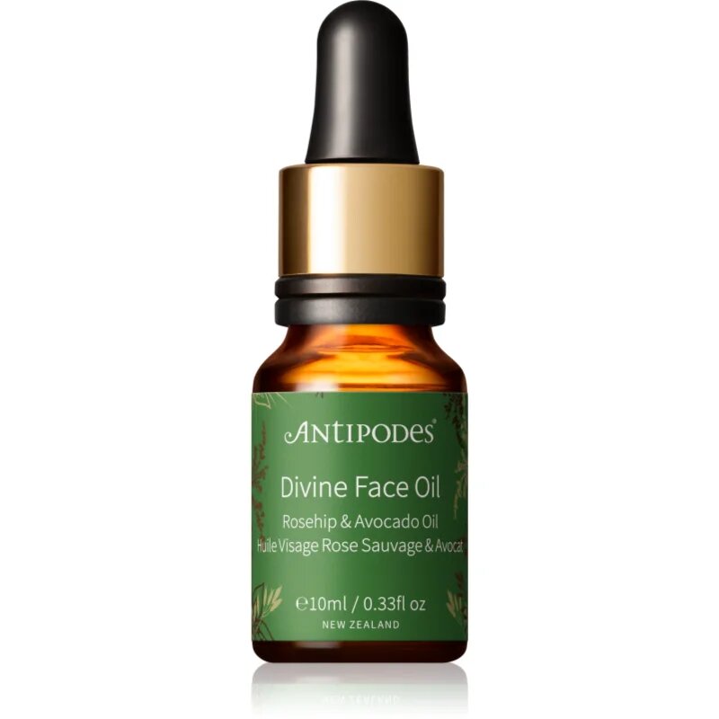 Antipodes Divine Face Oil Rosehip & Avocado Oil ser protector impotriva primelor semne de imbatranire ale pielii 10 ml