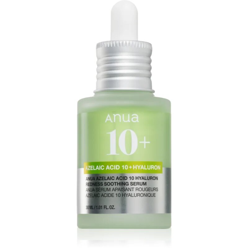Anua Azelaic Acid 10+ Hyaluron Redness Soothing Serum ser calmant impotriva petelor rosii cu efect de hidratare 30 ml