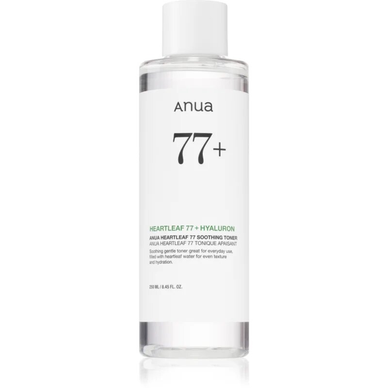 Anua Heartleaf 77% Soothing Toner tonic de curatare si calmant reface bariera protectoare a pielii 250 ml