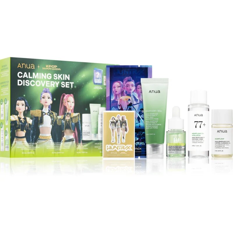 Anua K-Pop Demon Hunters Calming Skin Discovery Set set cadou pentru netezirea pielii