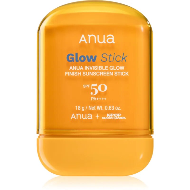 Anua K-Pop Demon Hunters Invisible Glow Finish Sunscreen stick hidratant protector cu efect iluminator SPF 50 18 g