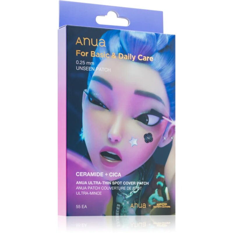 Anua K-Pop Demon Hunters Ultra-Thin Spot Cover Patch plasturi pentru piele problematică 55 buc