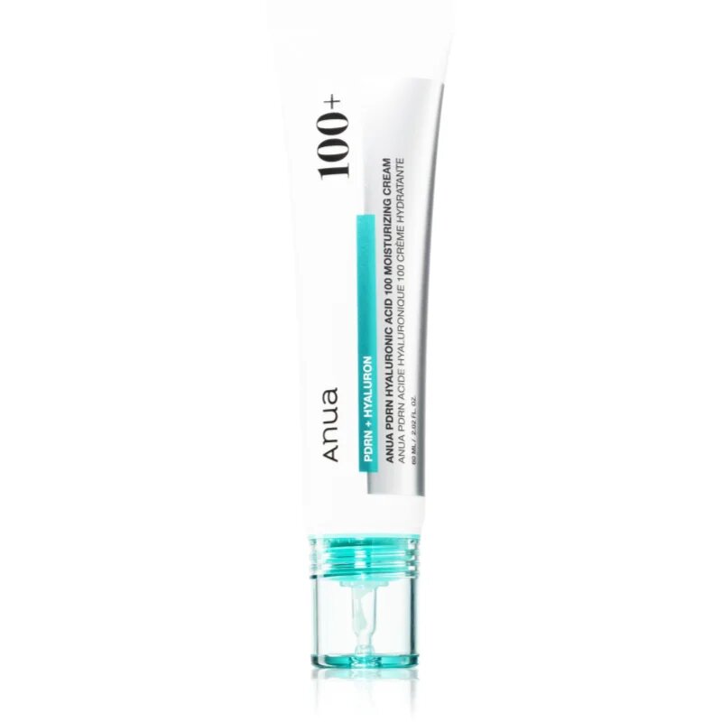 Anua PDRN 100 Hyaluronic Acid Moisturizing Cream crema puternic hidratanta cu colagen 60 ml