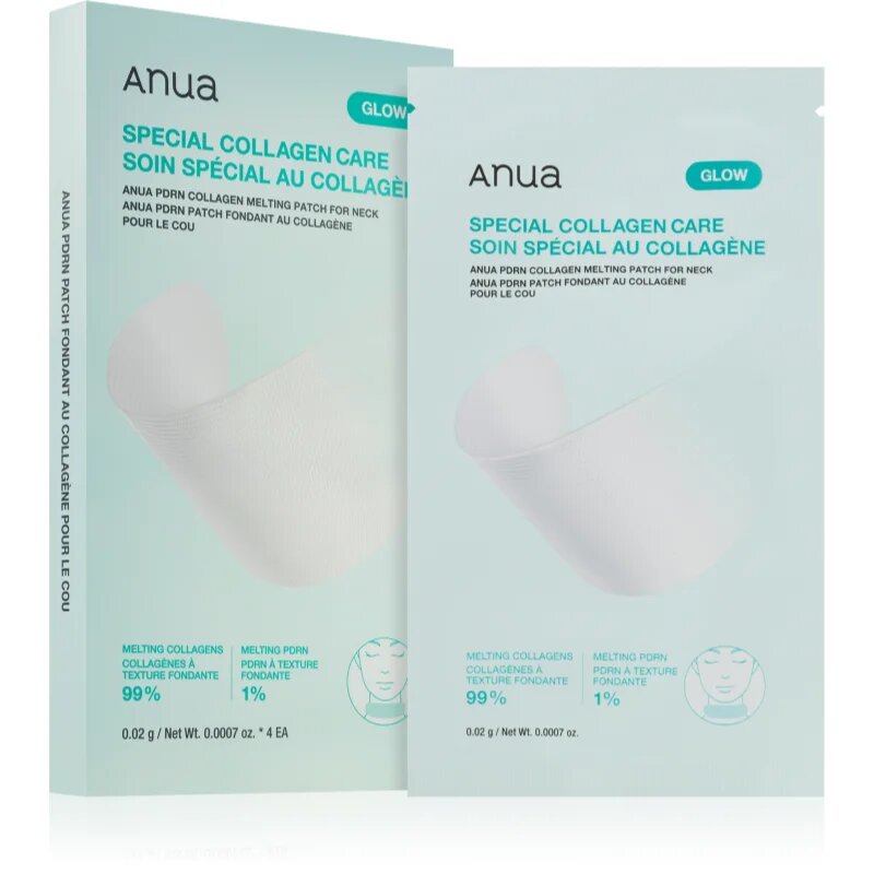 Anua PDRN Collagen Melting Patch For Neck masca cu efect de lifting si fermitate pentru gat si decolteu 4 buc