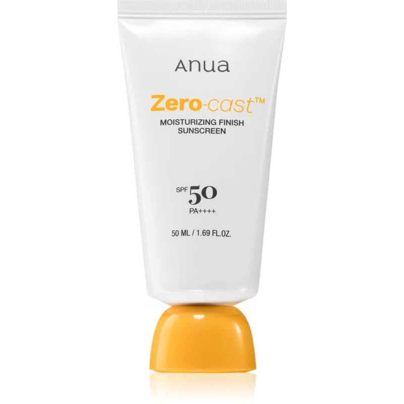 Anua Zero-Cast Moisturizing Finish Sunscreen loțiune protectoare hidratantă SPF 50 50 ml