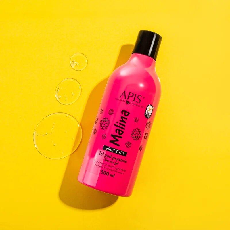 Apis Natural Cosmetics Fruit Shot Raspberry gel de duș 500 ml