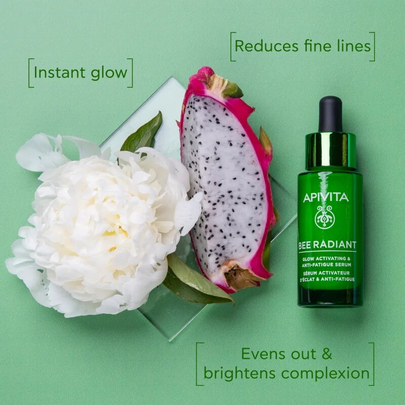 Apivita Bee Radiant Serum ser hidratant pentru stralucire împotriva îmbătrânirii pielii 30 ml