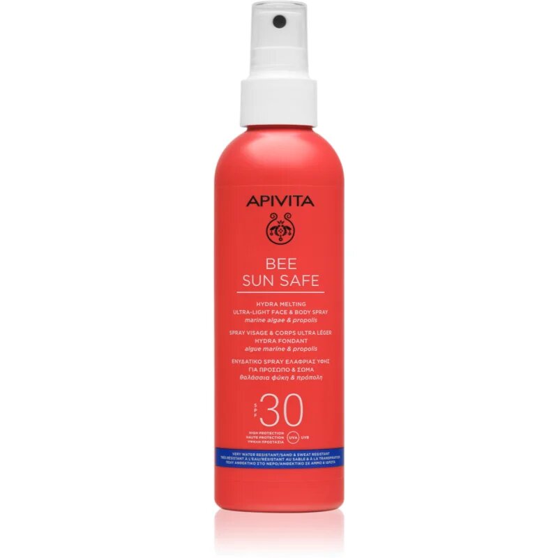 Apivita Bee Sun Safe Hydra Melting Ultra-Light Spray SPF30 spay-lotiune de protectie solara SPF 30 200 ml