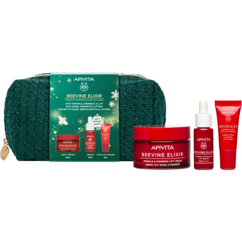 Apivita Beevine Elixir Collagen Reboot set cadou de Crăciun pentru fermitatea pielii