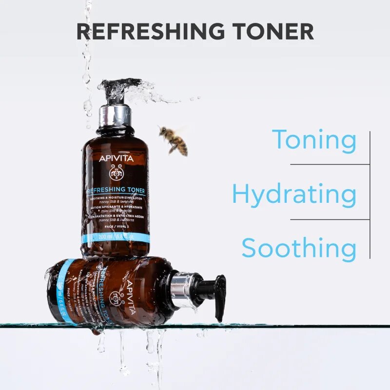 Apivita Cleansing Refreshing Toner tonic de curatare si calmant 200 ml