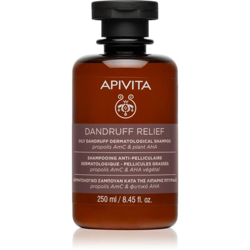 Apivita Dandruff Relief Oily Dandruff Dermatological Shampoo sampon anti-matreata pentru par gras 250 ml