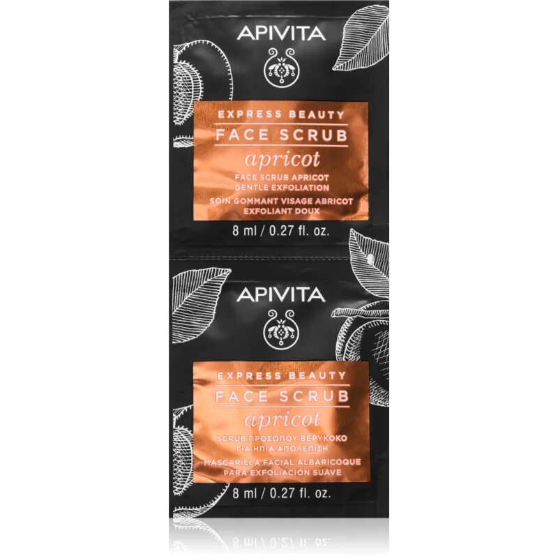 Apivita Express Beauty Apricot peeling delicat 2x8 ml