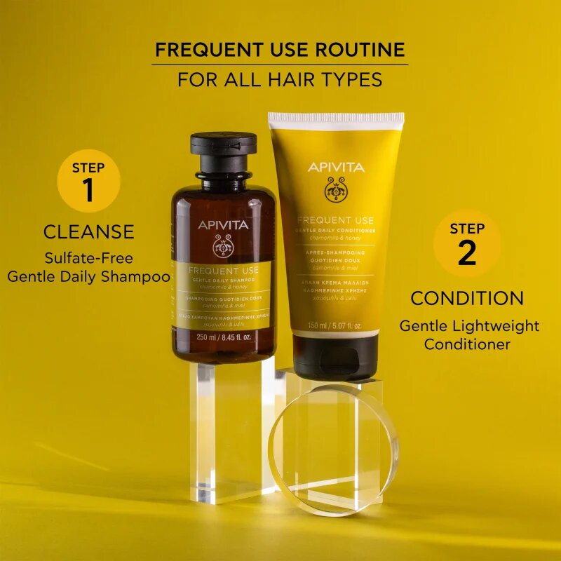 Apivita Frequent Use Gentle Daily Shampoo Sampon de curatare zi de zi. cu musetel 250 ml