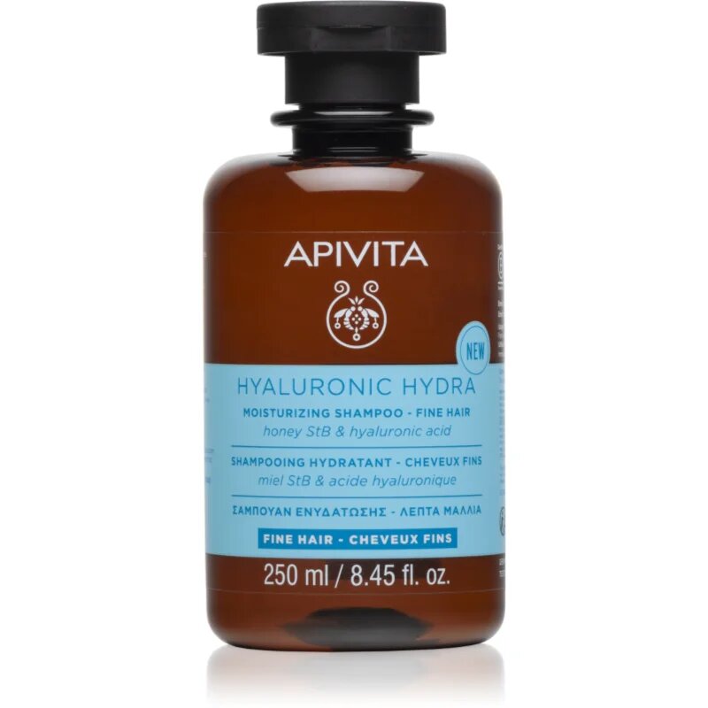 Apivita Hyaluronic Hydra Fine Hair Moisturizing Shampoo sampon hidratant pentru par fin 250 ml