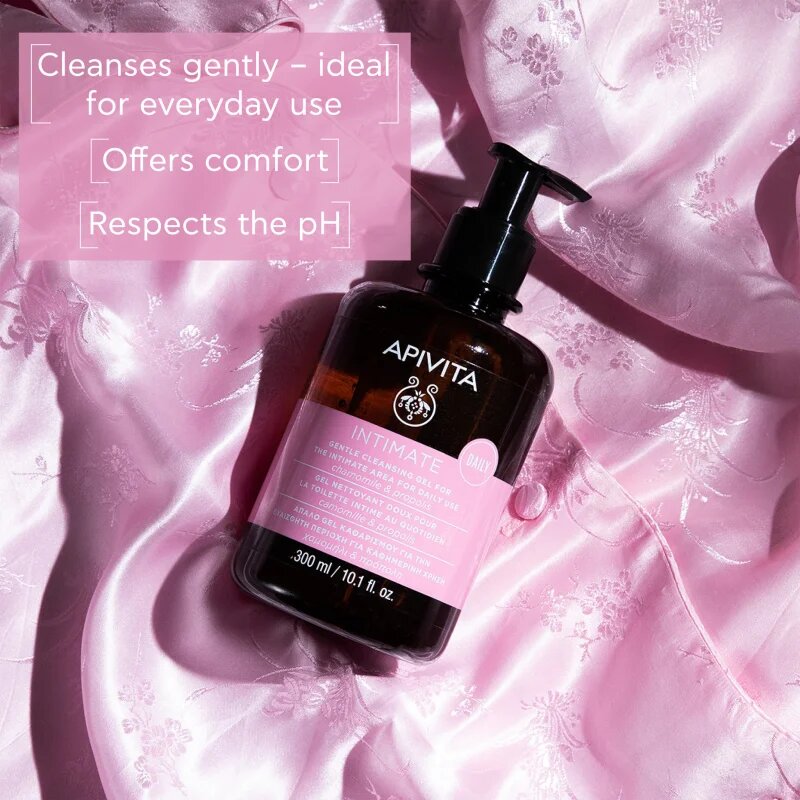 Apivita Intimate Daily Cleansing Gel Gel revigorant pentru igiena intima 300 ml