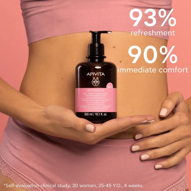Apivita Intimate Daily Cleansing Gel Gel revigorant pentru igiena intima 300 ml