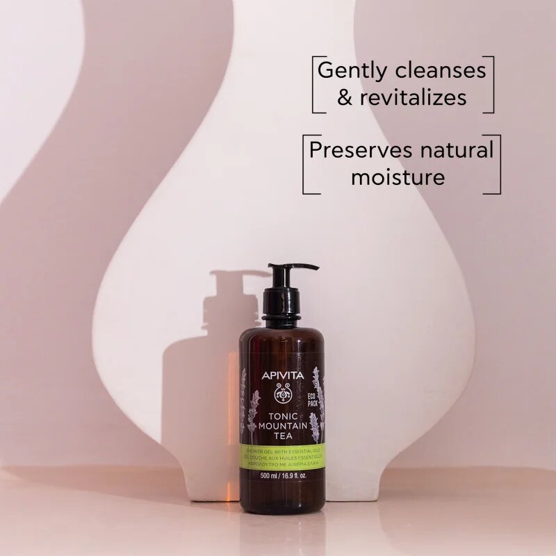 Apivita Tonic Mountain Tea Revitalizing Body Ritual set cadou de Crăciun pentru regenerarea pielii