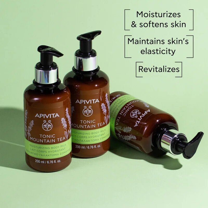 Apivita Tonic Mountain Tea Revitalizing Body Ritual set cadou de Crăciun pentru regenerarea pielii