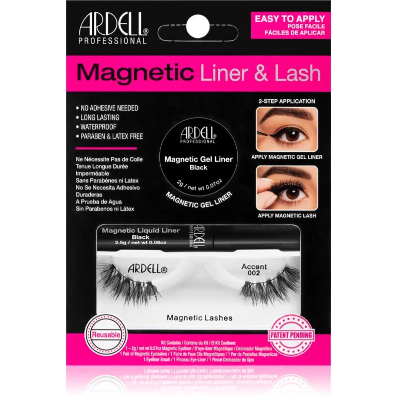 Ardell Magnetic Liner & Lash gene magnetice pentru gene tip 002
