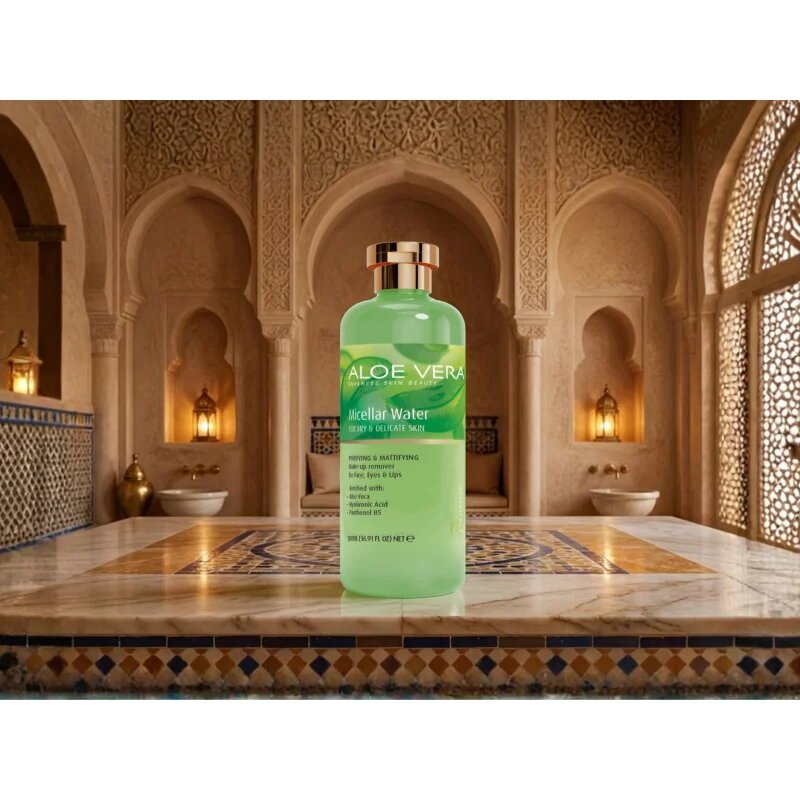 Arganicare Aloe vera Micellar Water apa cu particule micele cu aloe vera 500 ml