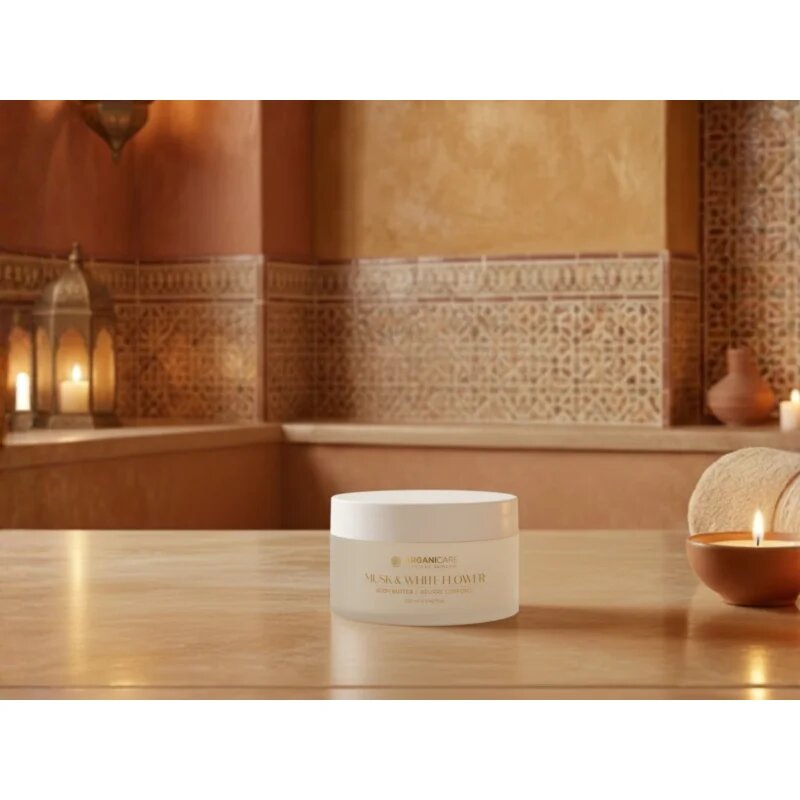 Arganicare Body Butter Musk & White Flower unt pentru corp cu ulei de argan 250 ml