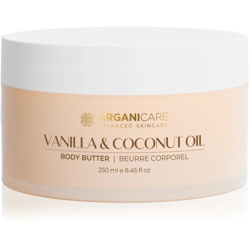 Arganicare Body Butter Vanilla & Coconut Oil unt pentru corp cu ulei de cocos 250 ml