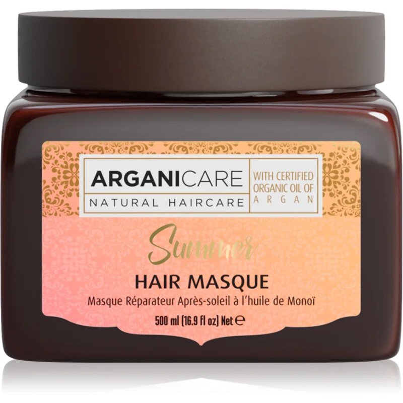 Arganicare Summer Hair Mask masca pentru regenerare dupa expunerea la soare 500 ml