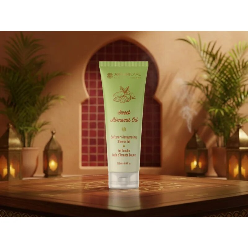 Arganicare Sweet Almond Oil Shower Gel gel de duș 250 ml