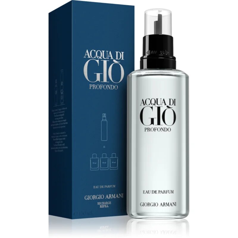 Armani Acqua di Giò Profondo Eau de Parfum rezervă pentru bărbați Refill 150 ml