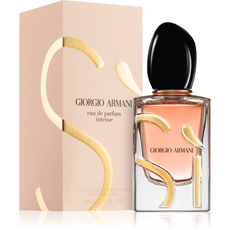 Armani Sì Intense Eau de Parfum reincarcabil pentru femei 50 ml