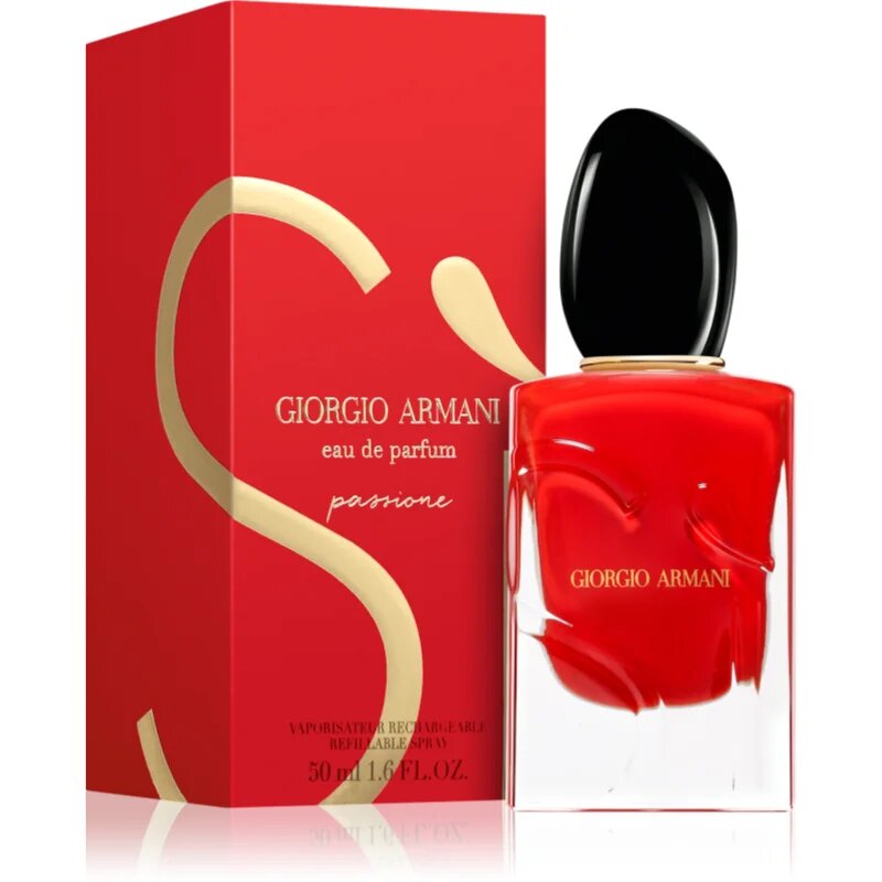 Armani Sì Passione Eau de Parfum reincarcabil pentru femei 50 ml