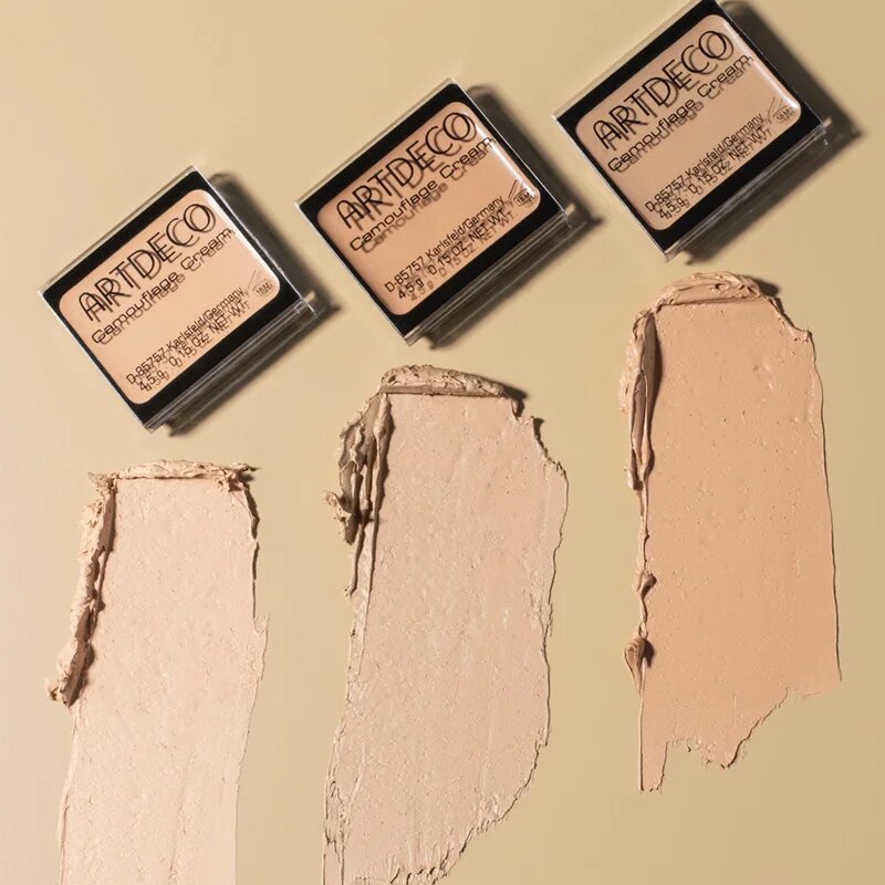 Artdeco Camouflage crema protectoare rezistenta la apa pentru inserare în paletă culoare 492.1 Neutralizing Green 4.5 g
