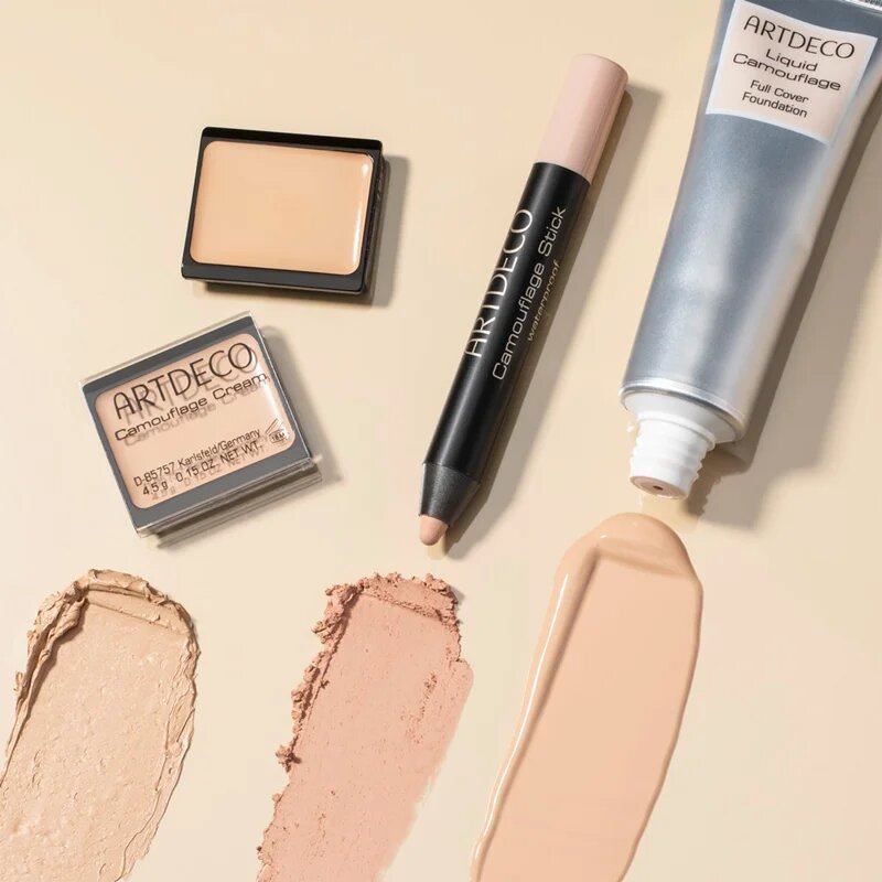 Artdeco Camouflage crema protectoare rezistenta la apa pentru inserare în paletă culoare 492.1 Neutralizing Green 4.5 g